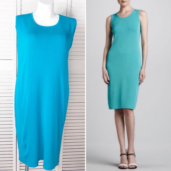 Misook Dresses & Skirts - Misook turquoise knit sheath dress
